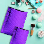 30pcs/lot Rose Gold/Silver/Purple/Blue Packaging Shipping Bubble Mailer Plastic Padded Envelopes Gift Bag Mailing Envelope Bag