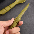 Mini EDC Tactical Tableware, Multi-functional Tools, Forks, Spoons, Knives, Combination, For Camping, Hiking, Outdoor, Halloween