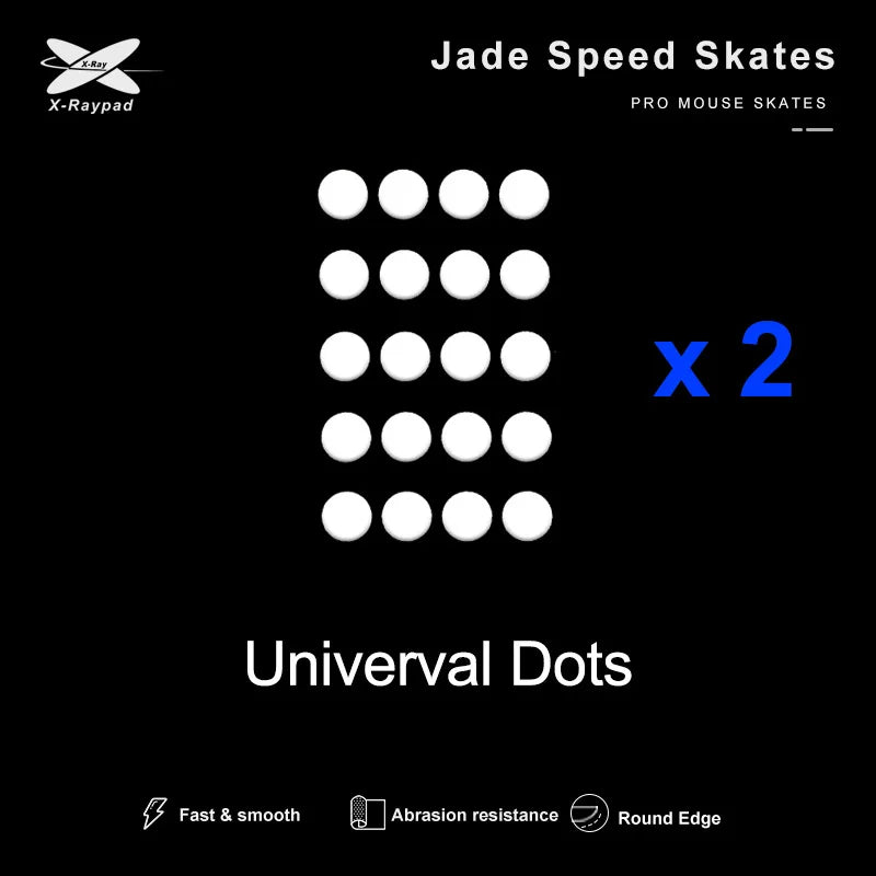 X-Raypad Jade Speed DIY Mouse Skates – Universal D6.5mm PTFE Dots