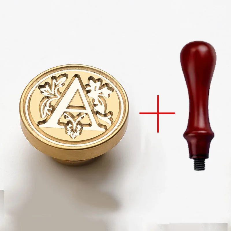 2PCS Clear Sealing Stamp Head Wax Seal Craft Supplies Wax Seal Stamp and Handle Stamp Scrapbooking Supplies Craft HCZ0106