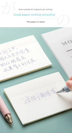 50 Sheets Transparent Sticky Notes Waterproof Message Stickers for Note Books Convenient Reporting & Signature Stickers