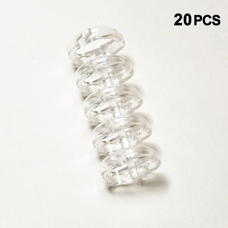 New 20Pcs Binder Buckle Loose-Leaf Book Accessories Binding Ring Buckle 5 Holes Not Uncomfortable Homemade Diy Punch Loose-Leaf