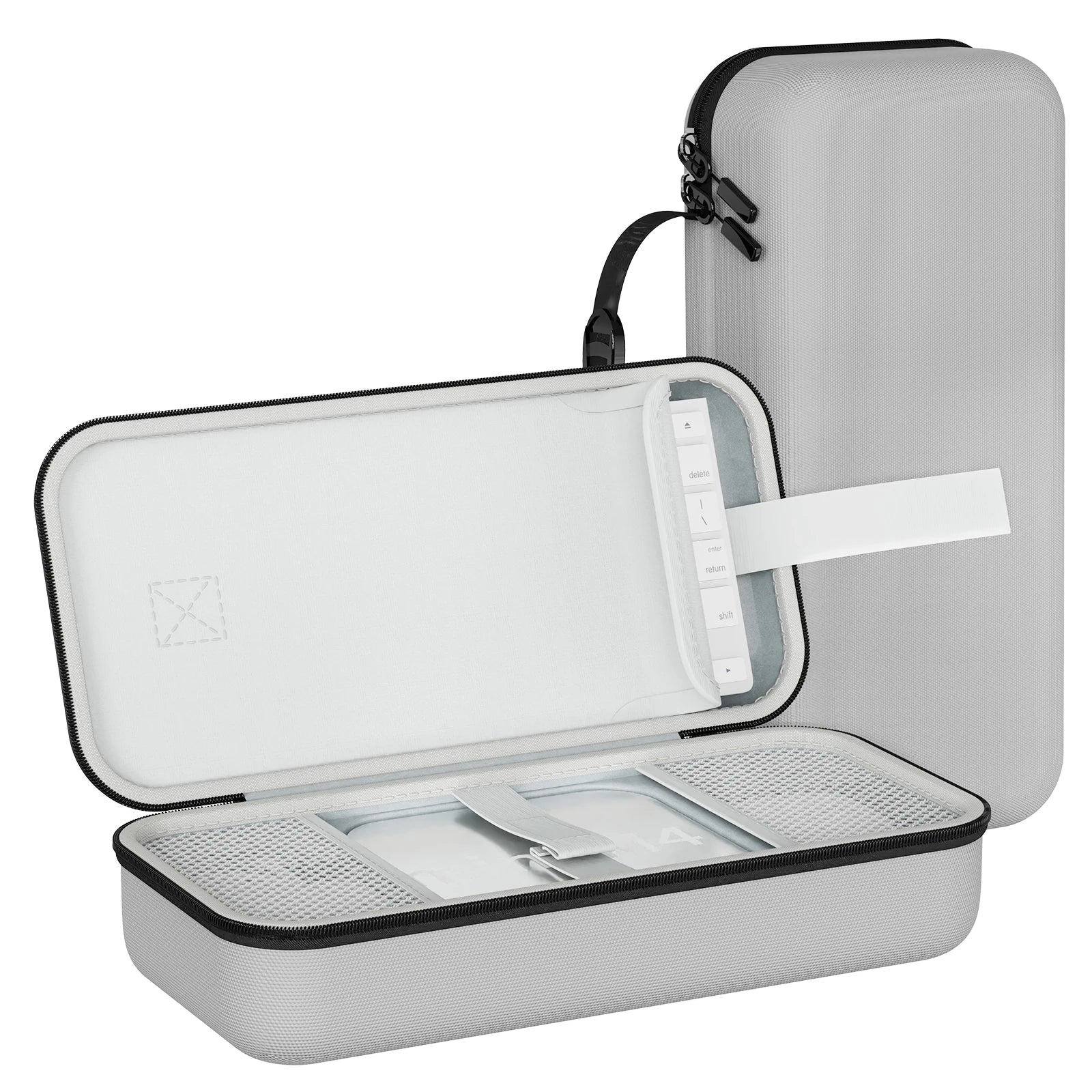 Carrying Case for Apple Mac Mini M4/M4 Pro Computer Host Storage Portable Bag Keyboard Organizer Accessories Protective Hard Cas