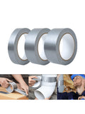 1 Roll of High Adhesive Silver Gray Cloth Tape, Carpet Tape, Single-Sided Waterproof, Heavy-Duty Packaging Tape, 10 Meters