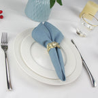 Set of 12 PCS 40x40cm Cotton Linen Blended Cloth Napkins Placemats Soft Dining Table Tea Towels For Home & Events Use