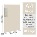 A4 Side-Loading Document Folder Multi-Layer Transparent  Organizer Paper Holder Sheet Music Binder with Dividers 20/30/40/60Page