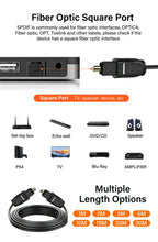 Digital Fiber Optical Audio Cable Toslink SPDIF Coaxial Cables for Amplifiers Xbox 360 PS4 Soundbar Fiber Cable 1m 2m 3m 5m 10m