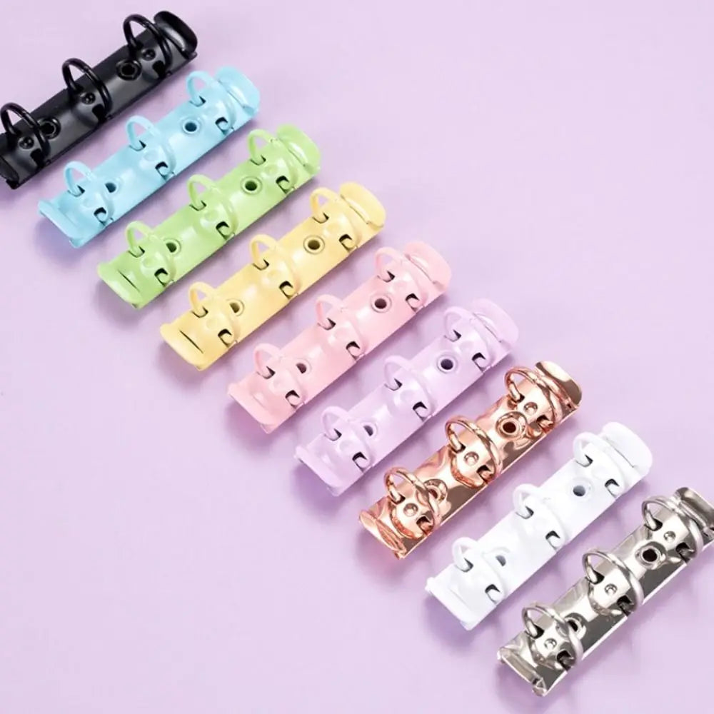 Durable Detachable Metal Spiral Rings Binder Clip High Quality Diary A8 Paper Binder Clips DIY Album Loose Leaf Ring Office