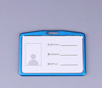 Fashion Card Cover Women Lanyard Aluminum Alloy Work ID Card Holder Business Work Card ID Badge Holder Metal Bags Case