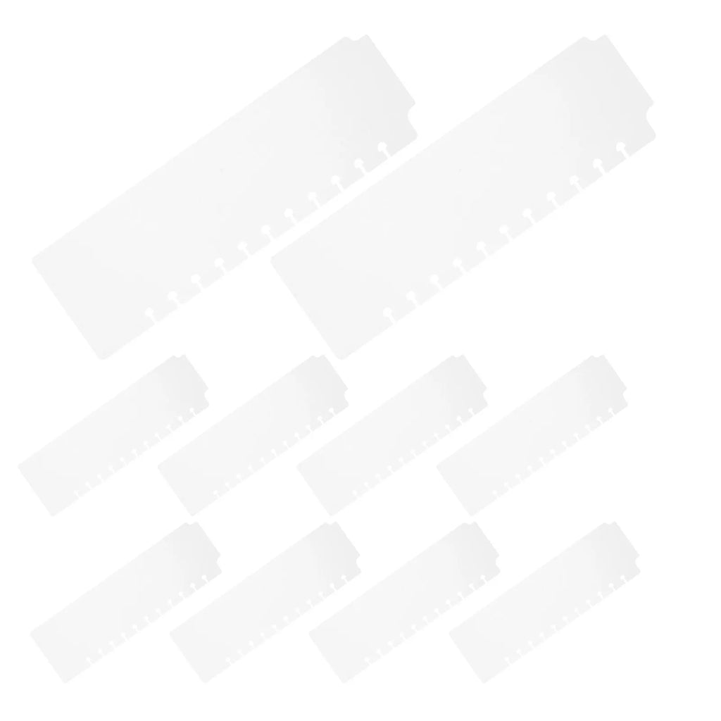 10Pcs Plastic Page Dividers with Tabs Mini Binder Index Divider Sheets for Student Notebook Planner Loose Leaf Organizer