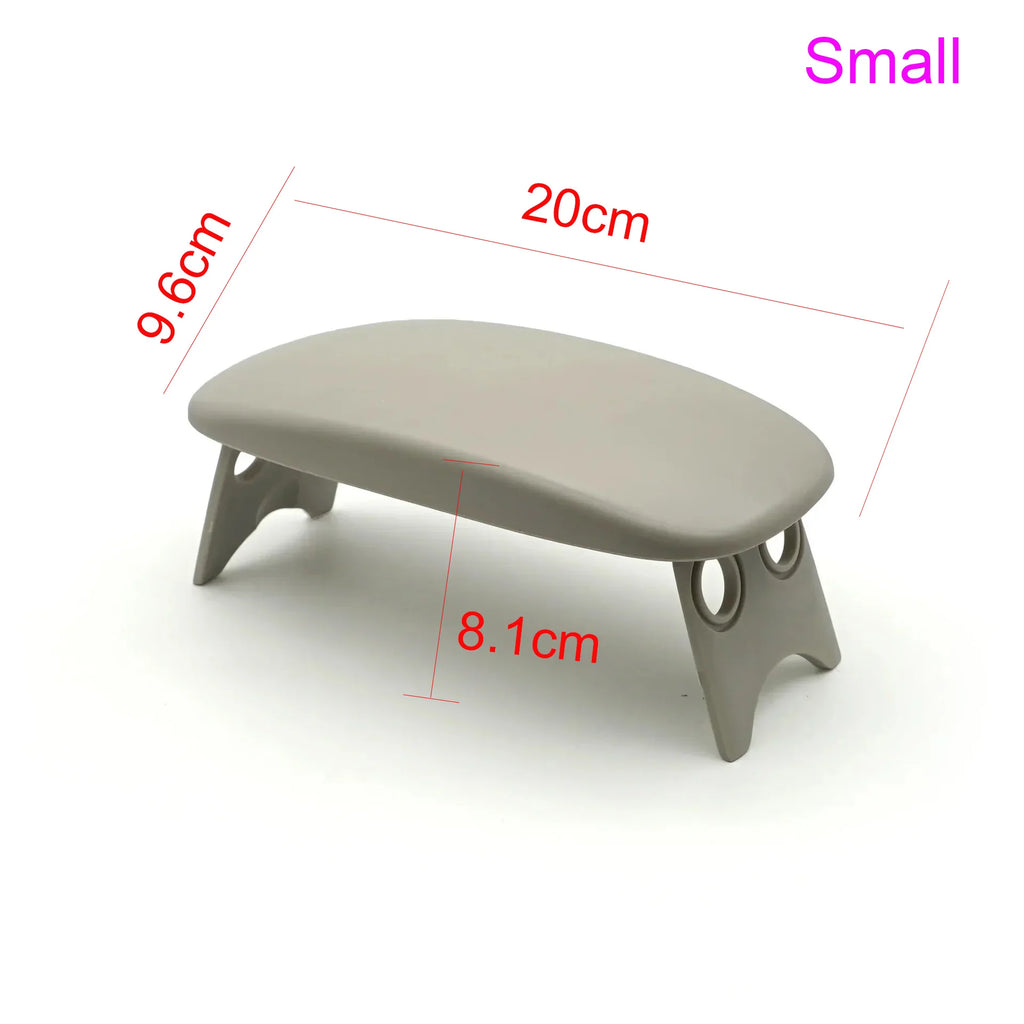 Folding Nail Hand Manicure Rest Arm Stand Pillow Cushion Holder Table Desk Armrest Sponge Support Mat Polish Tool Practice Salon