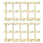 Loose Leaf Binders 5 Colors 3-hole Book Rings Translucent Binding Spines Combs Snap Split for DIY Diary Scrapbook School Supply