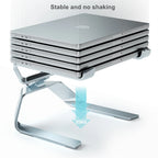 Laptop Stand Adjustable Aluminum Alloy Notebook Tablet Stand Up to 17.3 Inch Laptop Portable Fold Holder Cooling Bracket Support