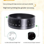 Black Magnetic Border Ruler Dual Scale Measuring Tool Flexible Ruler with Both Inches and Centimeters Magnetic Flexible Ruler