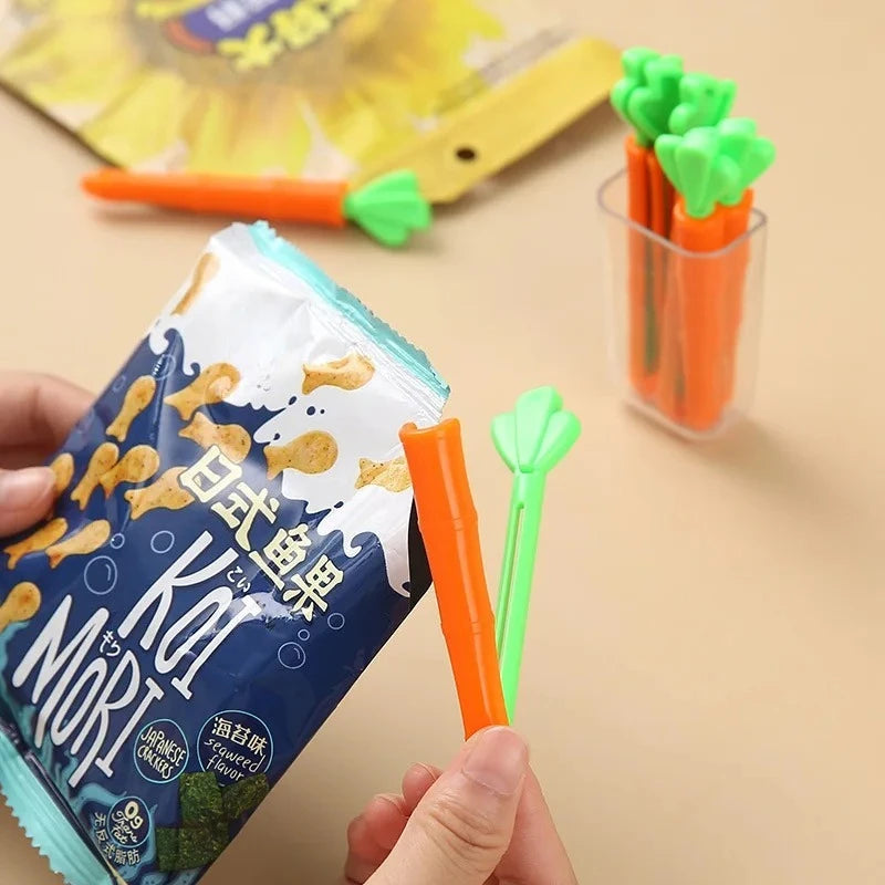 Creative Carrot Sealing Clip for Kitchen Food Freshness Snack Storage Moisture Resistant Storage Clip