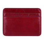 New Genuine Leather Card Holder Oil Wax Leather Multi-Card Small Retro Cowhide Coin Purse Men/Women Luxury Card Holder