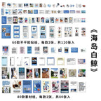 200 pcs Korean Decoration Material Paper pack Collage Junk Journal Material DIY Scrapbook Diary Album Lable Stationery
