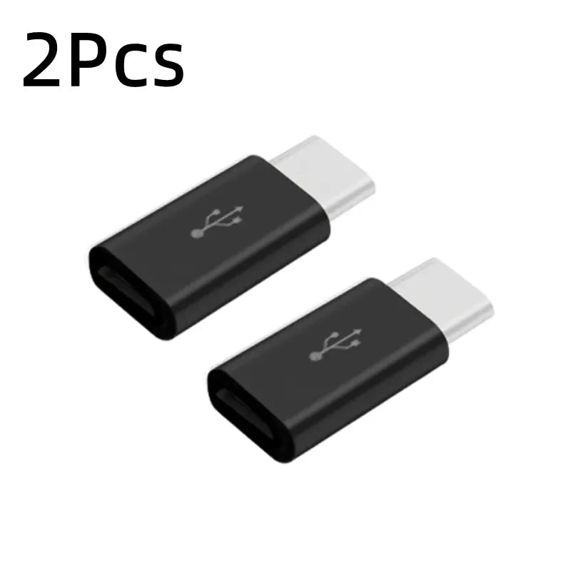 1/3Pcs Micro USB Female To Type C Male Adapter OTG Converter Micro-B To USB-C Connector Charging Cable Adapter Phone Accessories