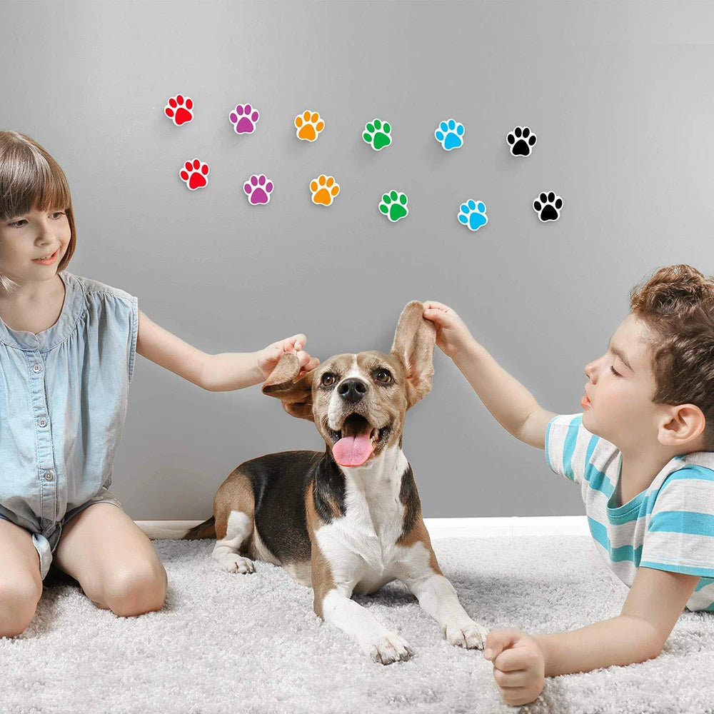100-500Pcs Round Dog Paw Print Thank You Label Stickers Used for Shipping and Mailing Box Seal Labels Decorative Gifts Stickers