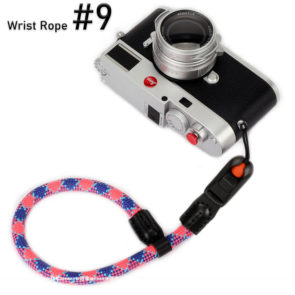 Quick Release Beads Round Rope Camera Shoulder Strap Lanyard for Canon Nikon Panasonic Sony Fujifilm Neck Strap Wrist Strap