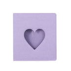 PLRBOK 3 Ring A5 Photo Album with Pockets,Binder Heart Glitter Cover Pretty Notebook Card Book 4×6 10×15 Scrapbook