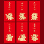 12-Pack 2026 Year of the Horse Chinese New Year Lucky Money Envelopes, Cartoon Red Packet for Spring Festival