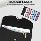Expanding File Folders, A4 Size Accordion File Organizer, 7 Pockets Folders for Documents, for School Office Supplies