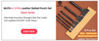 WUTA Basic 1pc Leather Corner Punch Cutter 1/4 Round Punches Arc-Shaped Cutting Dies DIY Strap Belt Wallet Leather Craft Tools