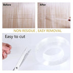 Versatile Reusable Double Sided Waterproof Adhesive Tape Strong Viscosity Firm Sticking Washable Removable Multipurpose Tape