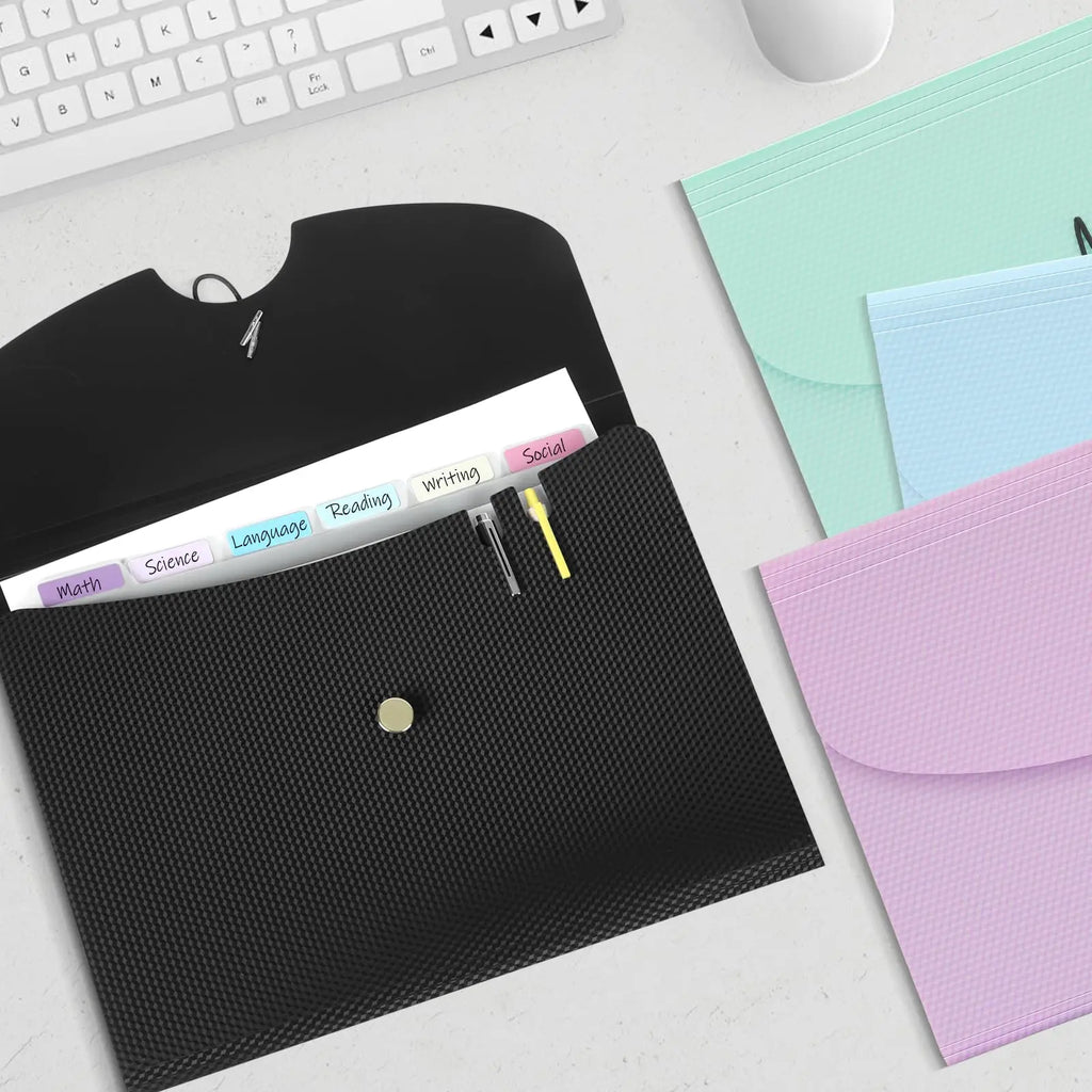 Expanding File Folders, A4 Size Accordion File Organizer, 7 Pockets Folders for Documents, for School Office Supplies