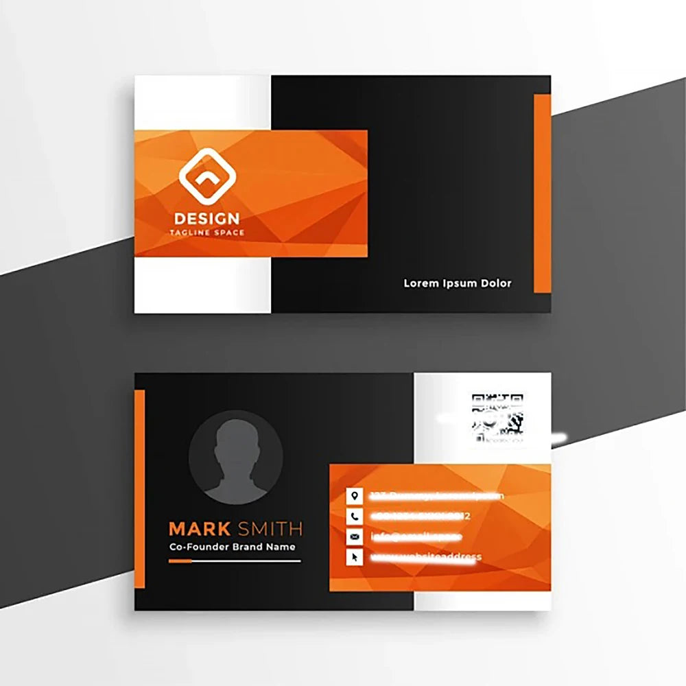100 Customized Logo Double-Sided Full-Color Printing Film Waterproof Business Card Thank-You Card Gift Card