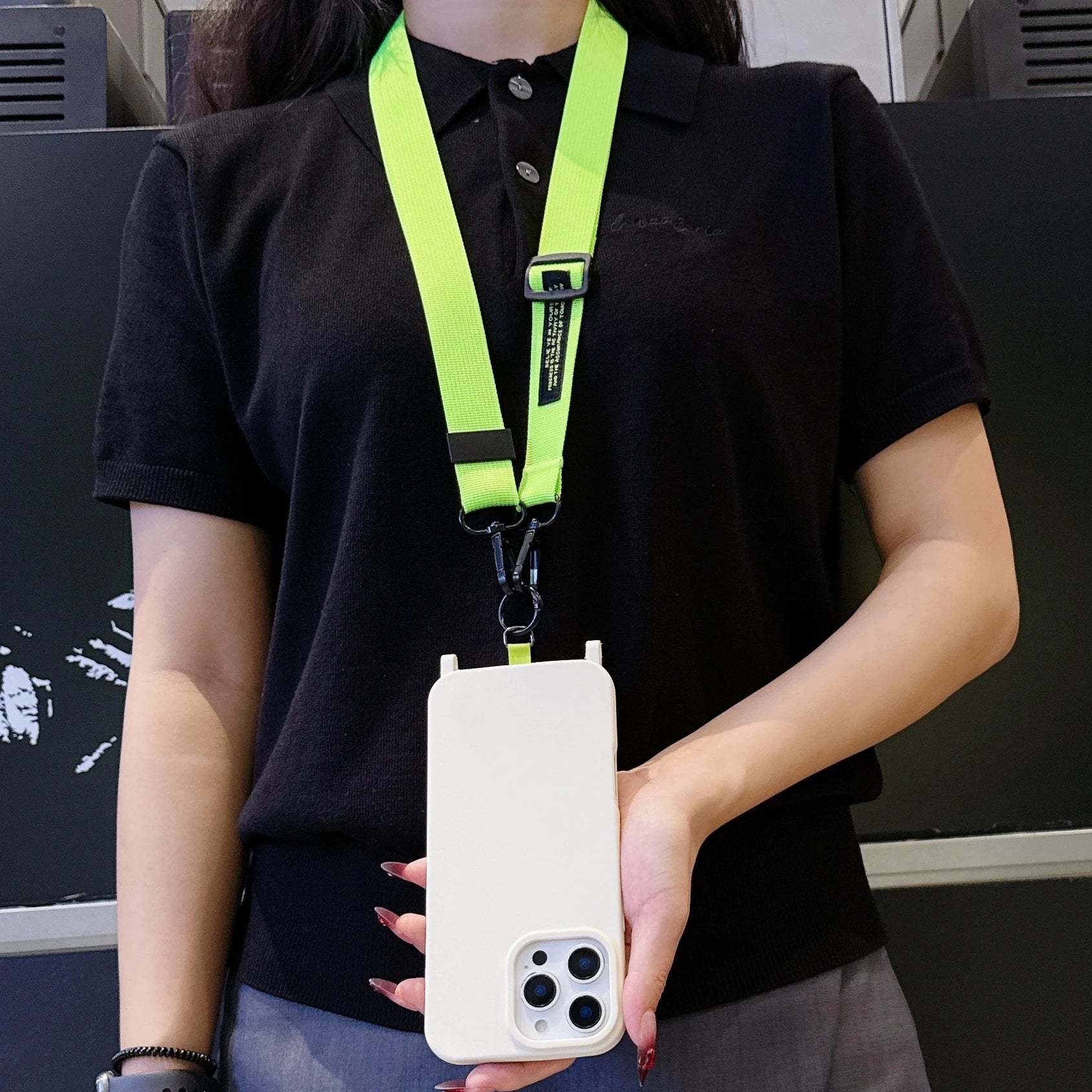 Adjustable Crossbody Mobile Phone Universal Lanyard Diagonal Long Rope Shoulder Strap Neck Multi-Purpose Anti-Loss Rope