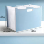 13 Grid Vertical Portable Expandable Accordion Bag Multi-Layer Paper Storage Bag Student Special Office Folder for File Stora