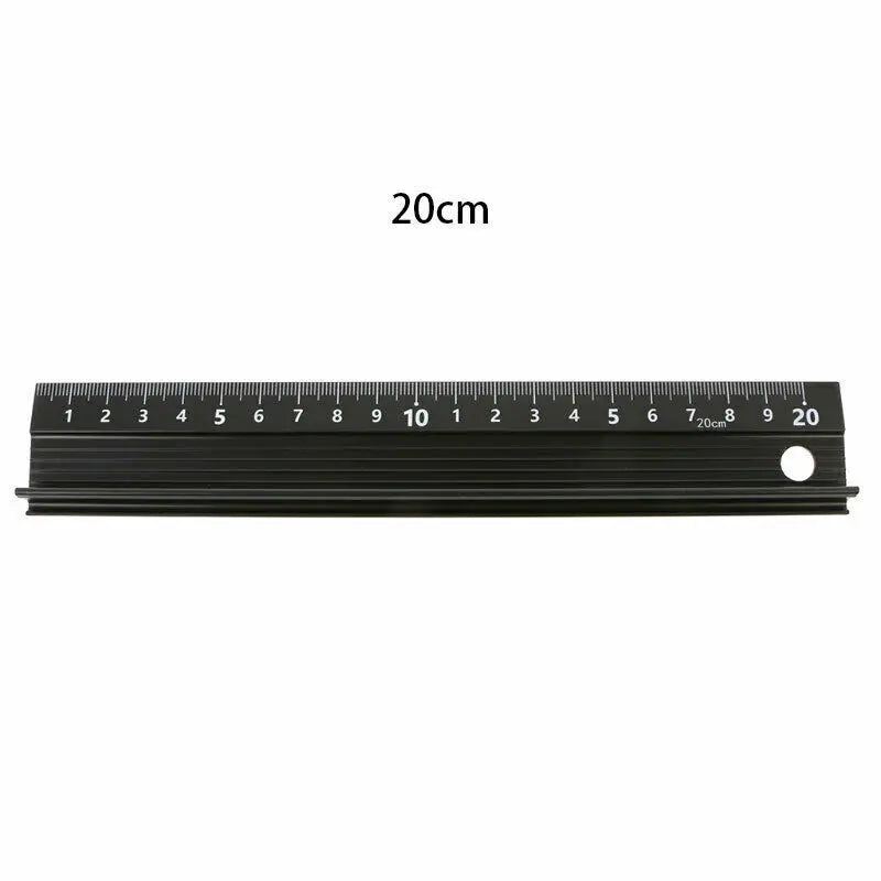 20/30/45cm Non-slip Zine Alloy Ruler Marking Metal Safety Cutting School Art Craft New School Office Suppliers
