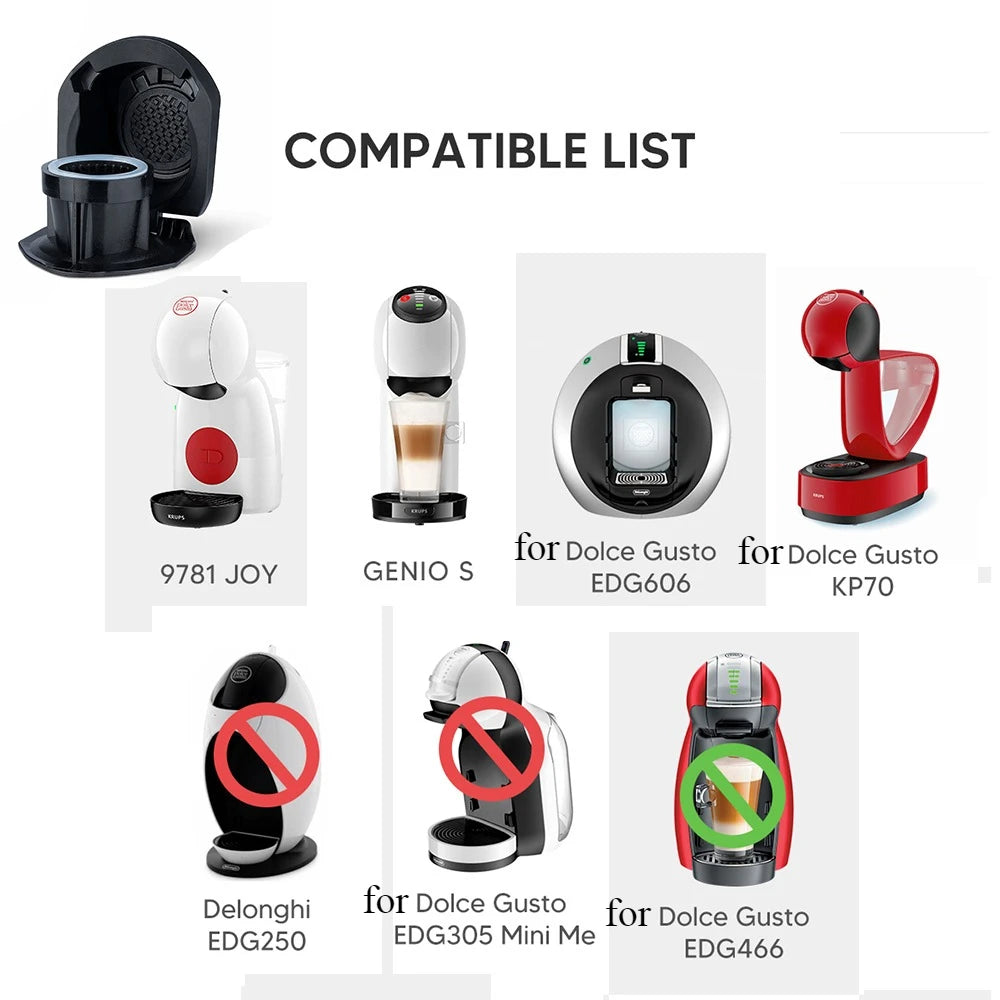 Capsule Adapter For Nespresso Original Capsules Convert for Dolce Gusto Crema Make for Dolce Gusto Coffee Machine CIRCOLO Genio