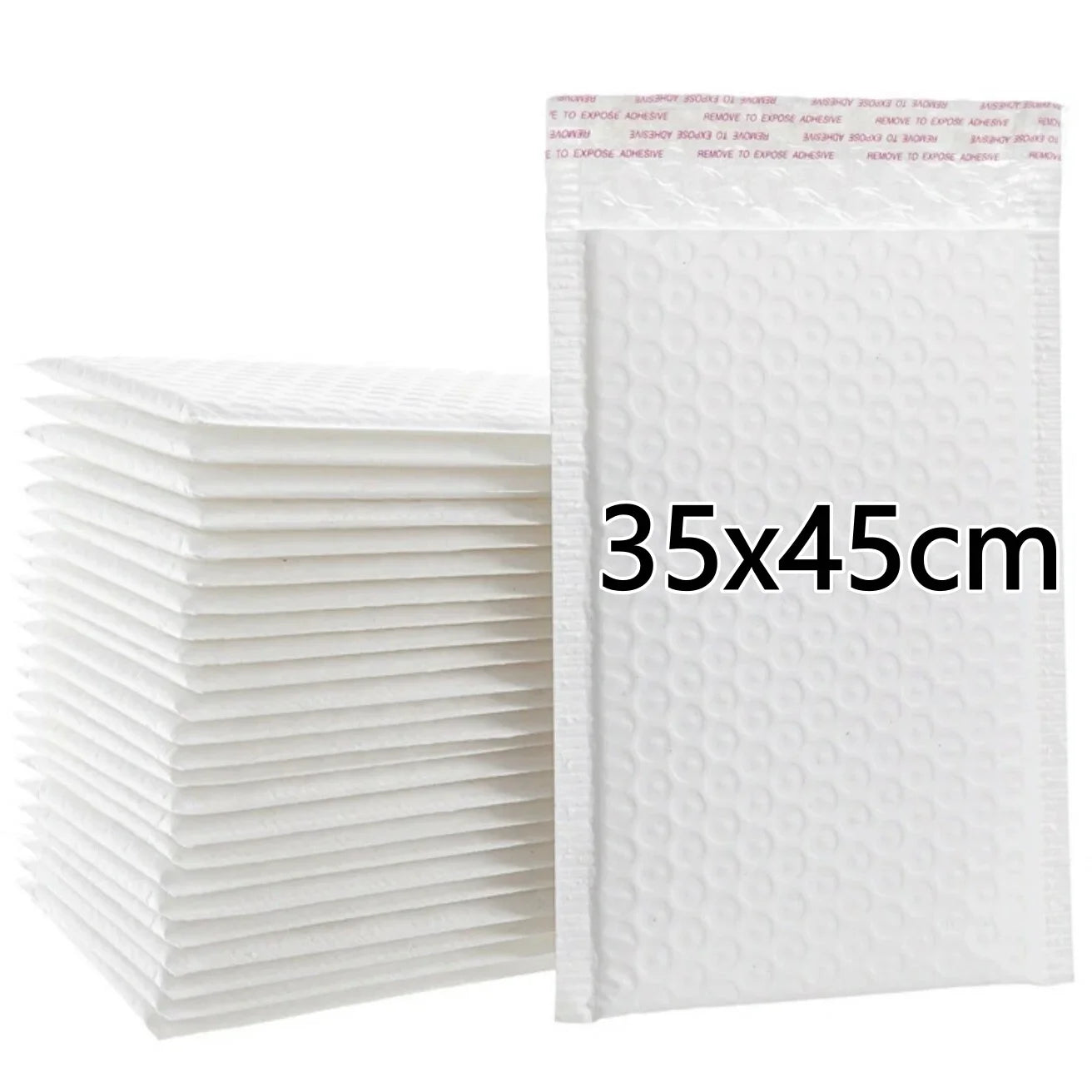 10pcs White Waterproof Bubble Mailers Protective Padded Poly Envelopes Self Seal Mailing Bags for Fragile Items Cosmetic Samples