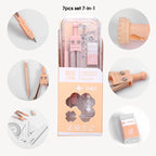 Metal Zinc Alloy Compasses Set,2B Pencil,Drawing Gauge,Removable Pencil,With Sharpener,Student Products 2218
