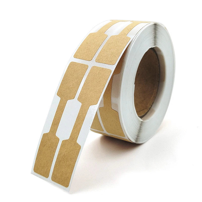 500Pcs/roll Blank Labels Paper Price Tags Portable Self Adhesive Stickers Jewelry Hangtags Necklace Ring Display Packaging