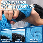 Microfiber Car Wash Towel Large Car Quick Drying Cloth Super Absorbent Car Window Cleaning Towel Thicken Car Detailing Rags
