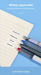 Press Correction Tape Set 5mm*12m Large Capacity Refill Replacement Stationery School Office Supplies Pen Style Correction Tape