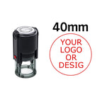 Custom Self-Inking Stamp 25/30/40/50mm Round Logo Design P Personalized Press-type Inking Stamp for Wedding Invitation Envelope