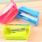 1PC Candy Color Transparent Pencil Sharpener - Plastic Standard Pencil Cutter for School Office Art Supplies