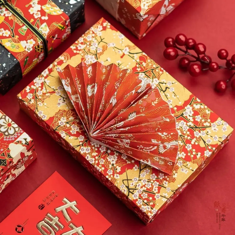 Art Material Japanese Style Gift Wrap Paper Sakura Pattern 42*58cm Origami Paper Paper-cut Folding Paper Paper Cutting