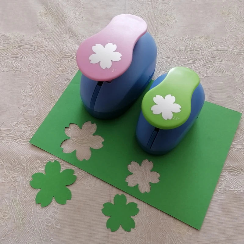 49mm 37mm 2.5cm 1.6cm Sakura Petal Craft Hole Punch Scrapbooking School Paper Puncher EVA Cutting Tool Child DIY Cutter