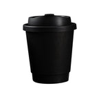 50pcs/pack Disposable Matte Black Coffee Paper Cup Hot Drinking Cup Double Layer Thickened Hollow Cup Accept Customization