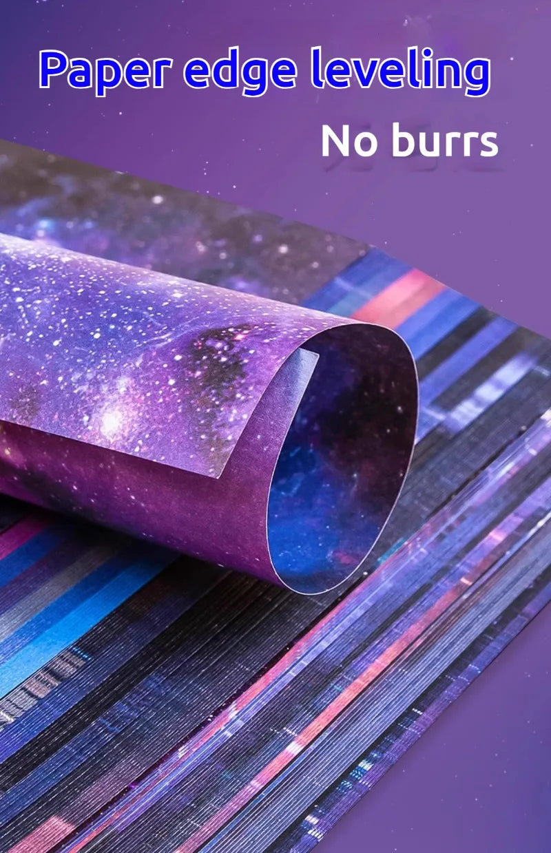 50pcs Creative Square Star Sky Constellations Origami Paper Kid DIY Handmade Double-sided Coloring Fold Craft Paper Art Gift