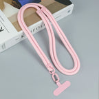 Colorful Adjustable Long Lanyard for Mobile Cell Phone Candy Solid Color Crossbody Necklace Anti-Lost Strap for Phone Universal