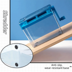 Durable Mini Manual Paper Shredder Transparent Non-slip Base Paper Sharper ABS Hand Crank Document Destroyer Home