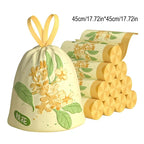Drawstring Trash Bags Kitchen Waste Disposable Garbage Can Liners Strong Home Office Assorted Sizes Clear