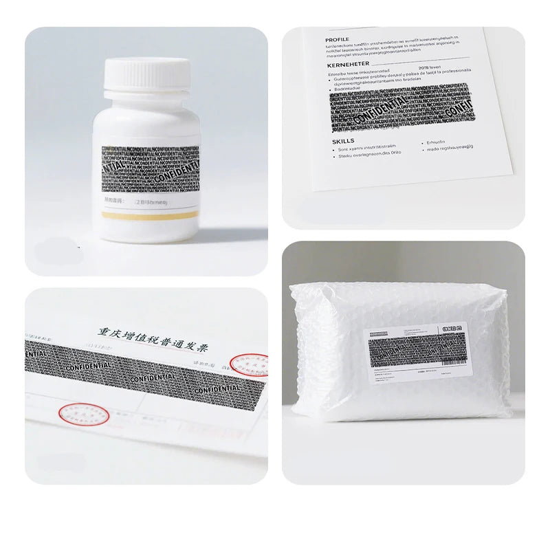 Rolling-type Stamping Seal Garbled Characters Privacy Seal Express Delivery Anti-leakage Information Coverage